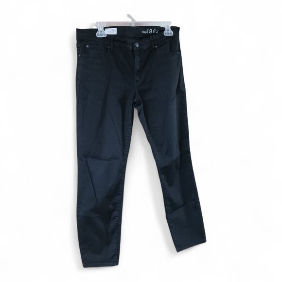 Gap 1969 Black Legging Jeans – Size 30, Ankle-Length Skinny Stretch - Picture 1 of 10